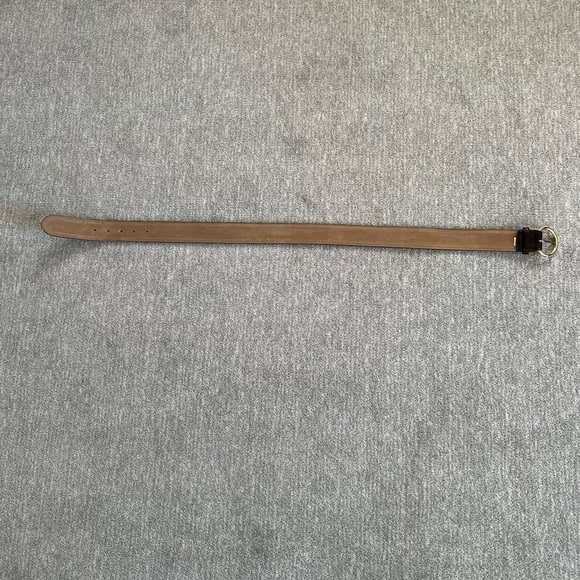 Talbots Dk Brown Genuine Leather Faux Alligator Belt - Picture 6 of 8